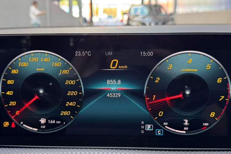 Used Mercedes-Benz A-Class 2021 A 200 L Sport Sedan Fashion Model Odometer Close Up