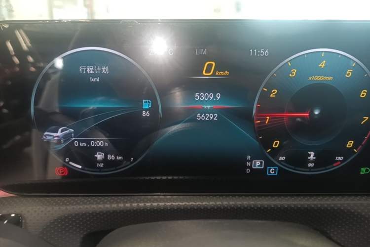 Used Mercedes-Benz A-Class 2021 A 200 L Sport Sedan Fashion Model Odometer Close Up
