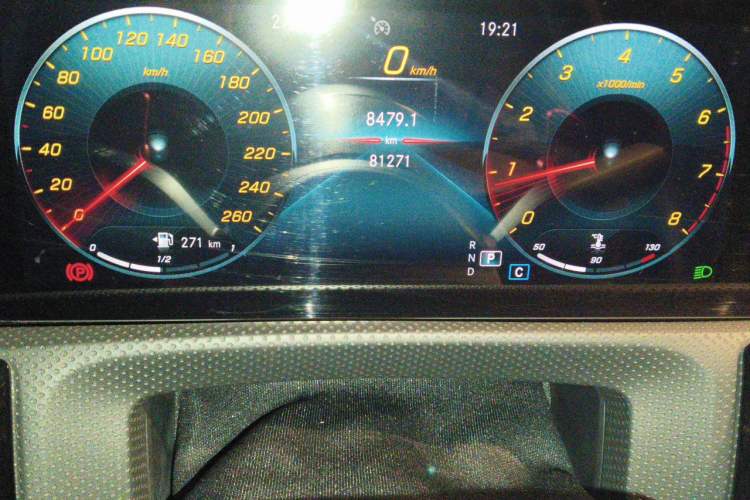 Used Mercedes-Benz A-Class 2021 A 200 L Sport Sedan Dynamic Model Odometer Close Up