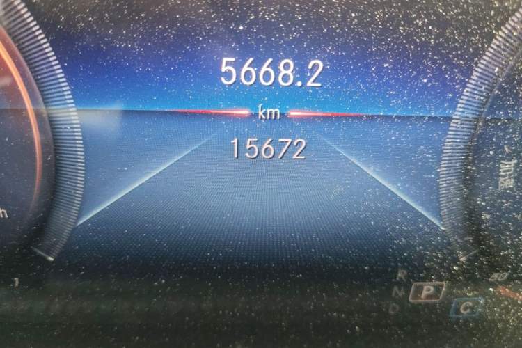 Used Mercedes-Benz A-Class 2021 A 200 L Sport Sedan Dynamic Model Odometer Close Up