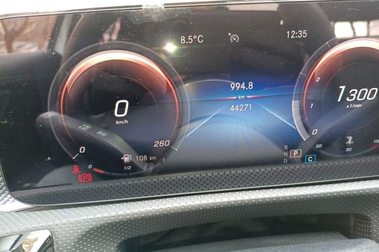 Used Mercedes-Benz A-Class 2021 A 180 L Sport Sedan Odometer Close Up