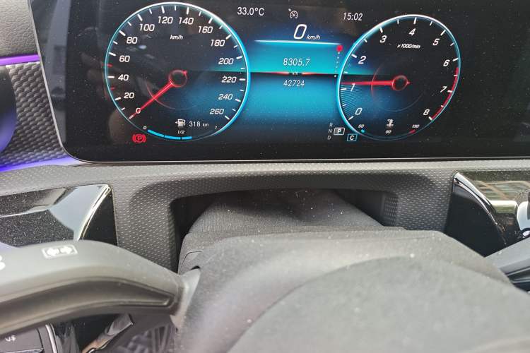 Used Mercedes-Benz A-Class 2021 A 200 L Sport Sedan Fashion Model Odometer Close Up