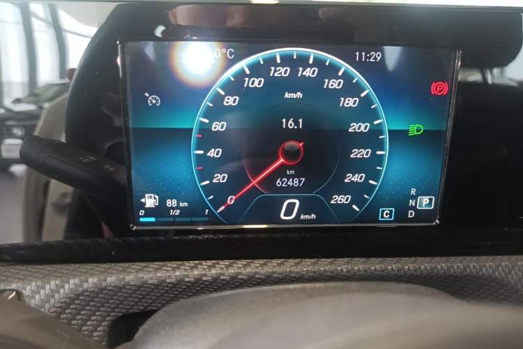 Used Mercedes-Benz A-Class 2021 A 180 L Odometer Close Up