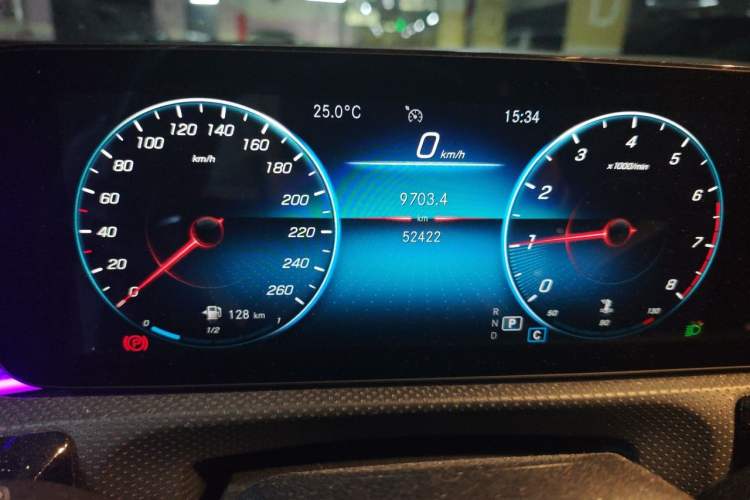 Used Mercedes-Benz A-Class 2021 A 200 L Sport Sedan Fashion Model Odometer Close Up