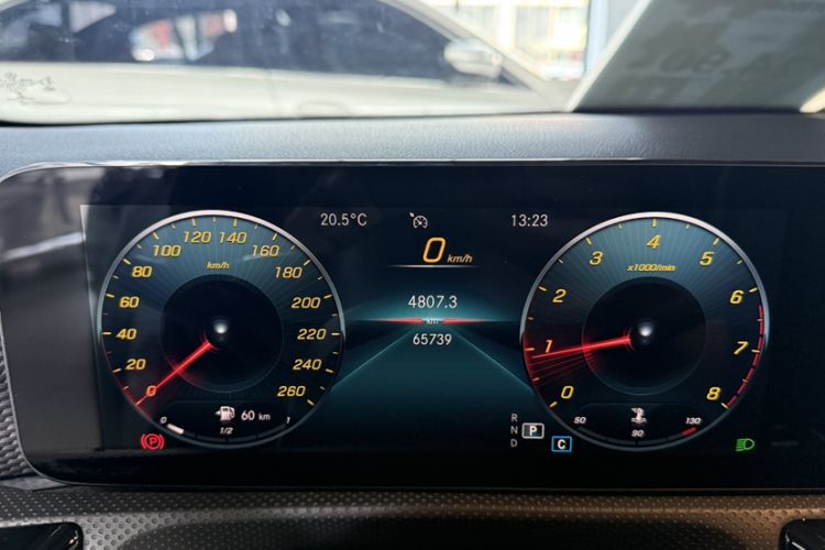 Used Mercedes-Benz A-Class 2021 A 200 L Sport Sedan Dynamic Model Odometer Close Up