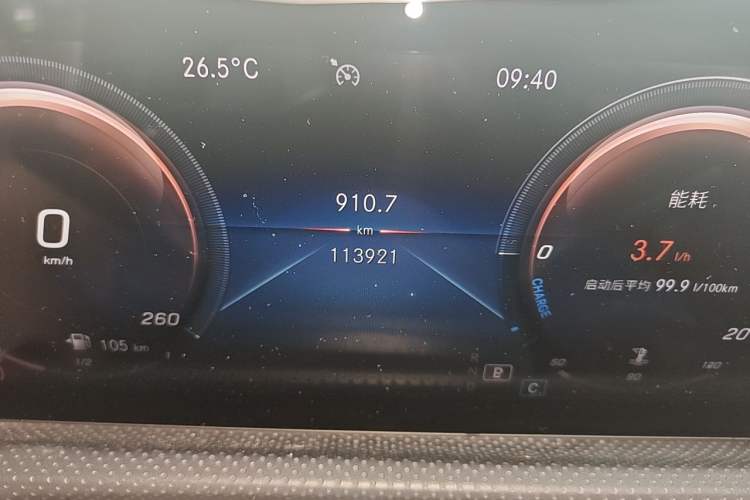 Used Mercedes-Benz A-Class 2021 A 200 L Sport Sedan Fashion Model Odometer Close Up