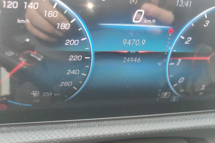 Used Mercedes-Benz A-Class 2021 A 200 L Sport Sedan Fashion Model Odometer Close Up