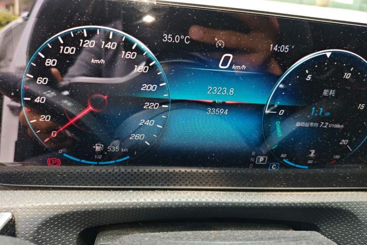 Used Mercedes-Benz A-Class 2021 A 200 L Sport Sedan Fashion Model Odometer Close Up