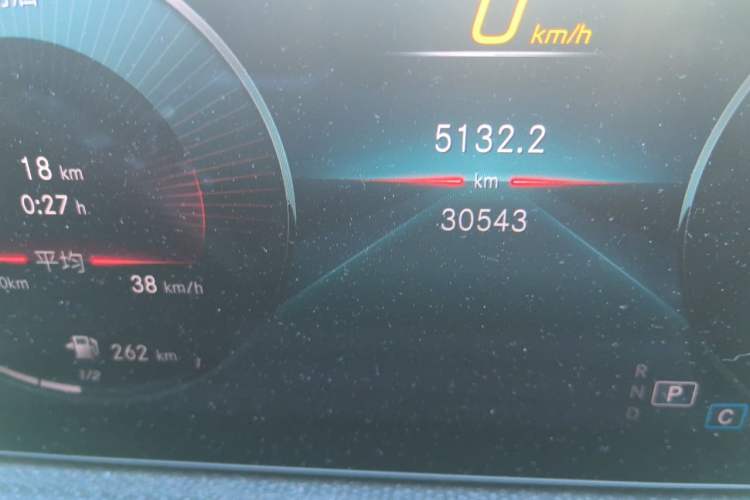 Used Mercedes-Benz A-Class 2021 A 200 L Sport Sedan Fashion Model Odometer Close Up