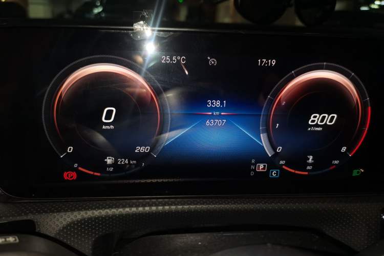 Used Mercedes-Benz A-Class 2021 Restyled A 180 L Sport Sedan Odometer Close Up