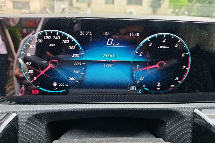 Used Mercedes-Benz A-Class 2021 Restyled A 180 L Sport Sedan Odometer Close Up