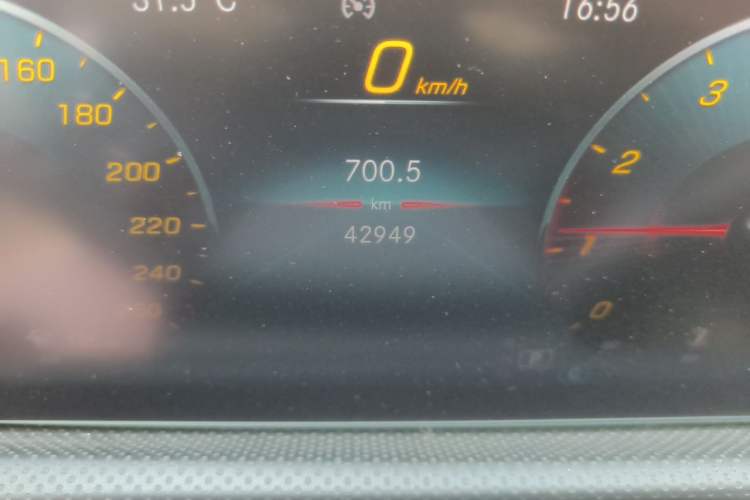 Used Mercedes-Benz A-Class 2021 A 200 L Sport Sedan Fashion Model Odometer Close Up