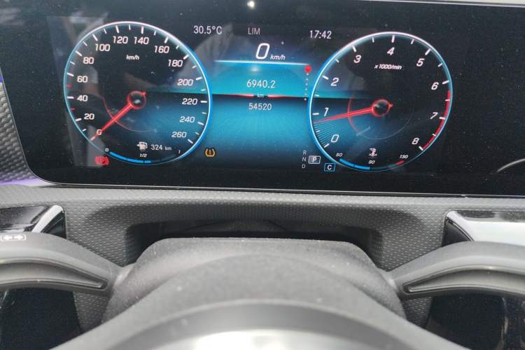 Used Mercedes-Benz A-Class 2021 A 200 L Sport Sedan Fashion Model Odometer Close Up