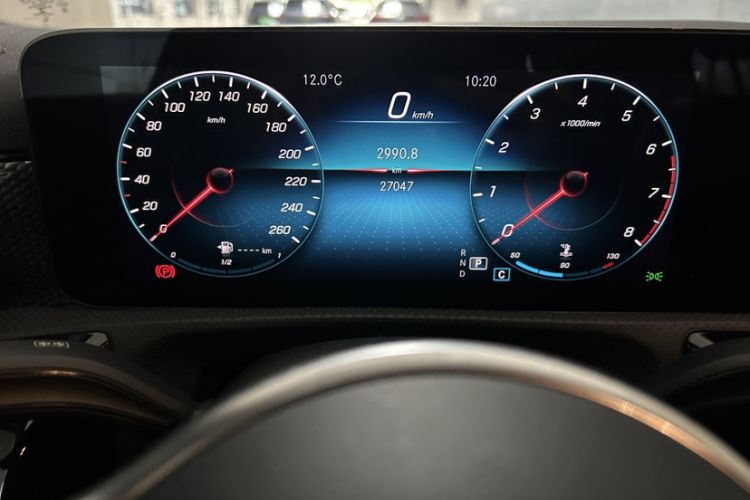 Used Mercedes-Benz A-Class 2021 A 200 Dynamic Edition Odometer Close Up