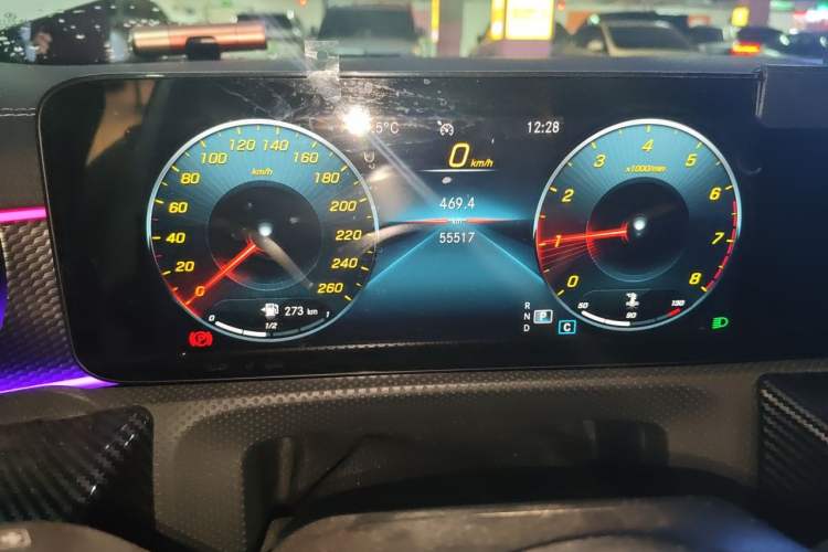 Used Mercedes-Benz A-Class 2021 A 200 L Sport Sedan Fashion Model Odometer Close Up