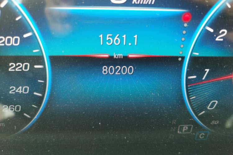Used Mercedes-Benz A-Class 2021 A 180 L Sport Sedan Odometer Close Up
