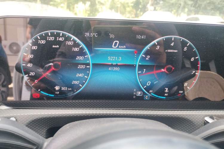 Used Mercedes-Benz A-Class 2021 A 200 L Sport Sedan Fashion Model Odometer Close Up