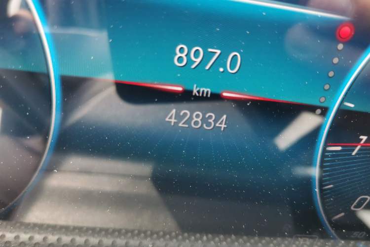 Used Mercedes-Benz A-Class 2021 A 180 L Sport Sedan Odometer Close Up