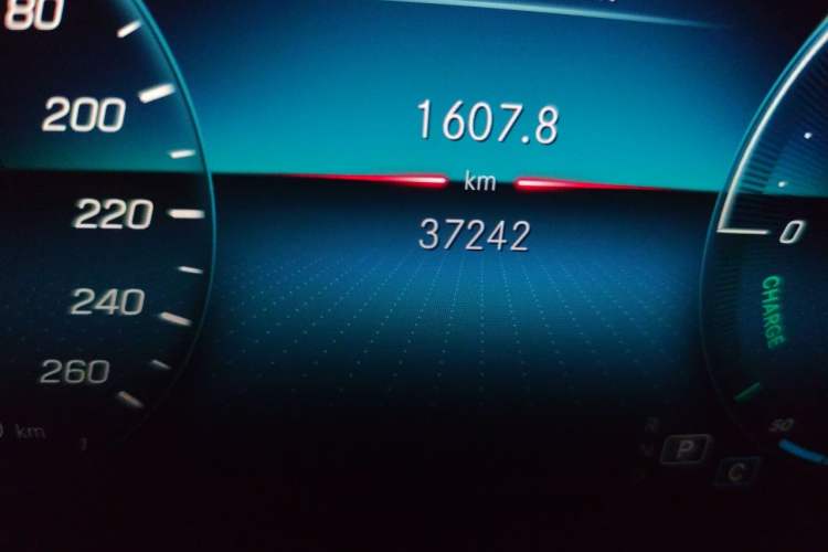 Used Mercedes-Benz A-Class 2021 A 200 L Sport Sedan Dynamic Model Odometer Close Up