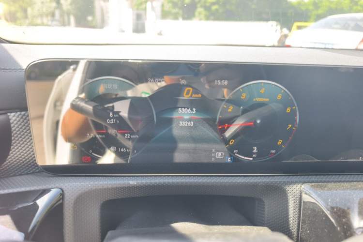 Used Mercedes-Benz A-Class 2021 Restyled A 180 L Sport Sedan Odometer Close Up