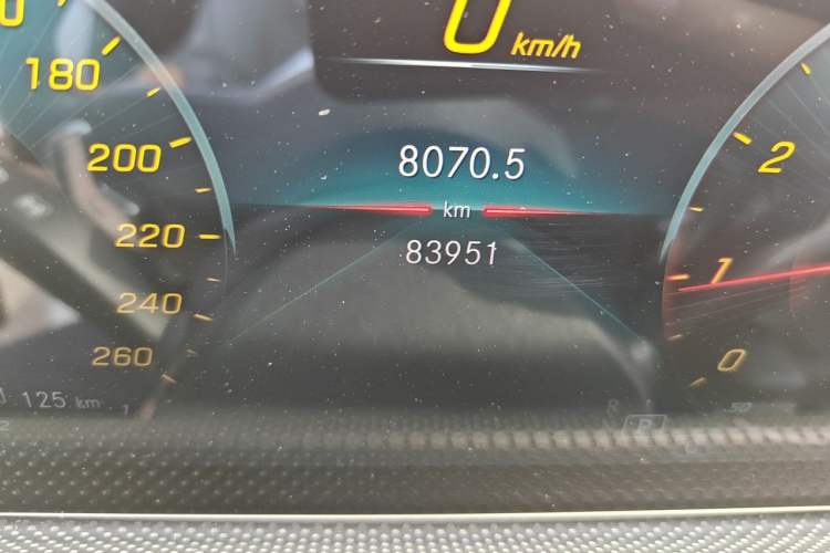 Used Mercedes-Benz A-Class 2021 A 200 L Sport Sedan Fashion Model Odometer Close Up