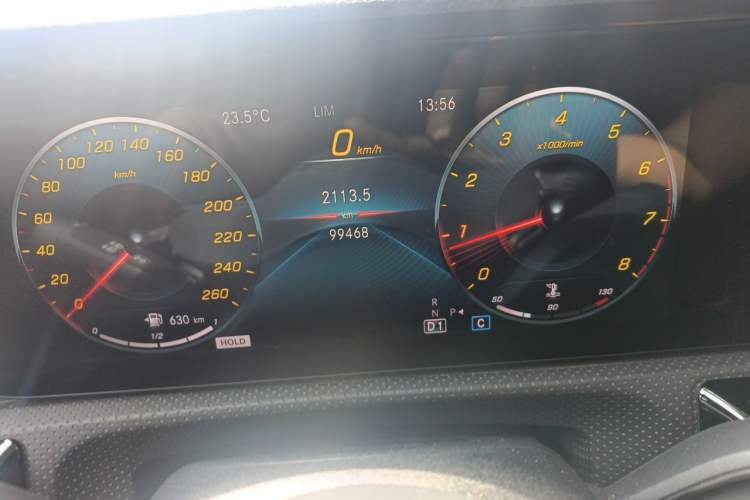 Used Mercedes-Benz A-Class 2021 A 200 L Sport Sedan Dynamic Model Odometer Close Up