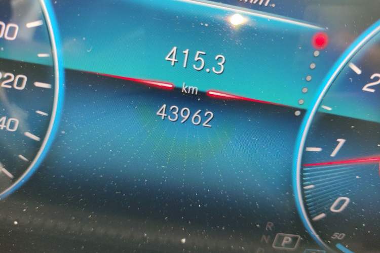 Used Mercedes-Benz A-Class 2021 A 200 L Sport Sedan Fashion Model Odometer Close Up