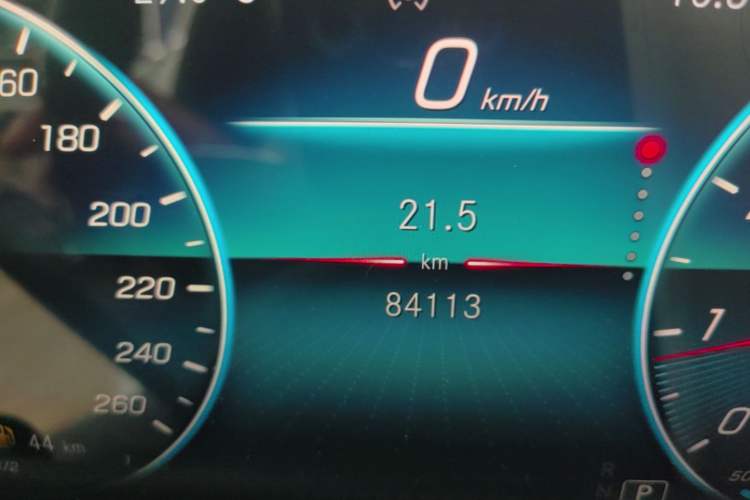 Used Mercedes-Benz A-Class 2021 A 200 L Sport Sedan Dynamic Model Odometer Close Up