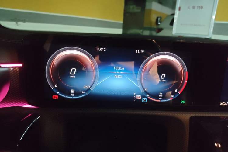 Used Mercedes-Benz A-Class 2021 A 200 L Sport Sedan Fashion Model Odometer Close Up