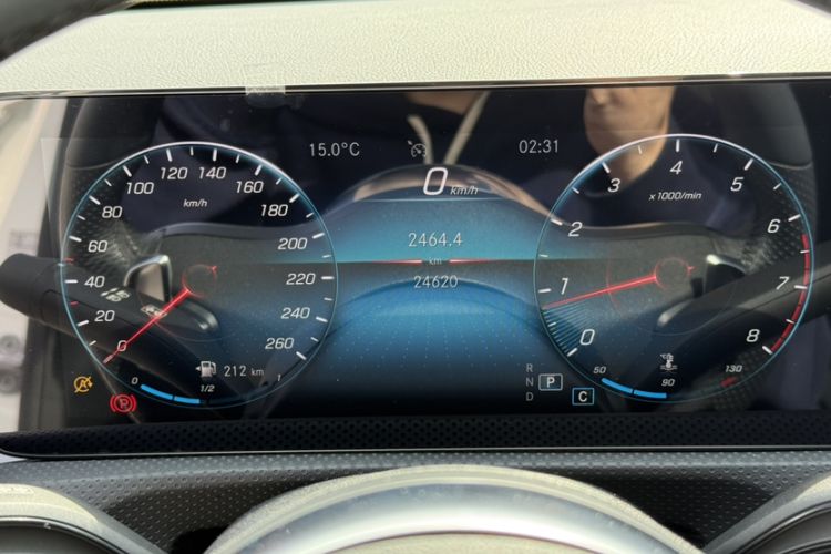 Used Mercedes-Benz A-Class 2021 A 200 L Sport Sedan Fashion Model Odometer Close Up