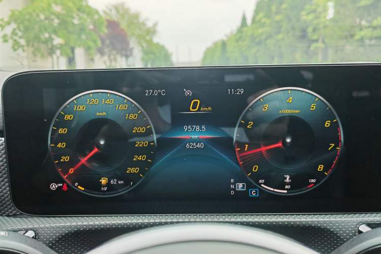 Used Mercedes-Benz A-Class 2021 Restyled A 180 L Sport Sedan Odometer Close Up