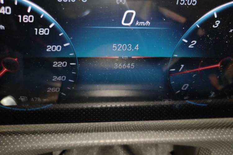 Used Mercedes-Benz A-Class 2021 A 200 L Sport Sedan Fashion Model Odometer Close Up
