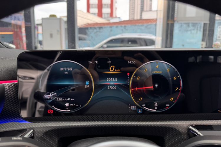 Used Mercedes-Benz A-Class 2021 A 200 L Sport Sedan Dynamic Model Odometer Close Up