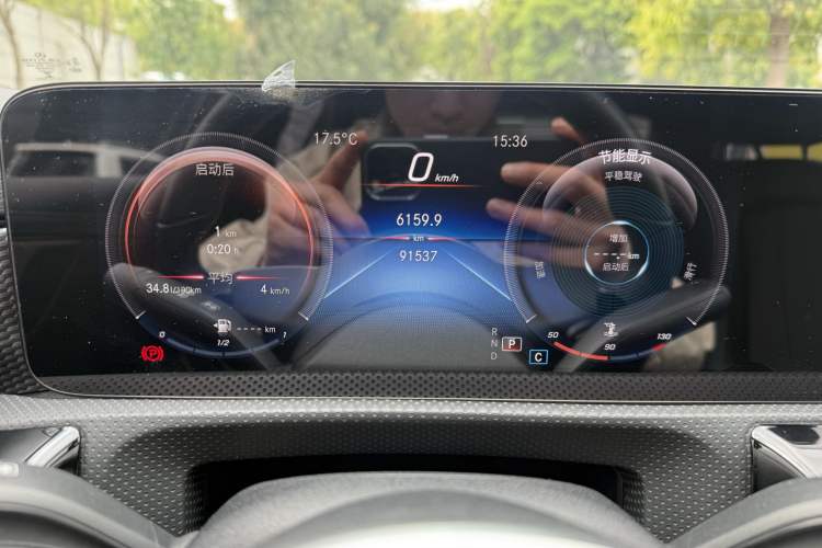 Used Mercedes-Benz A-Class 2021 A 200 L Sport Sedan Dynamic Model Odometer Close Up