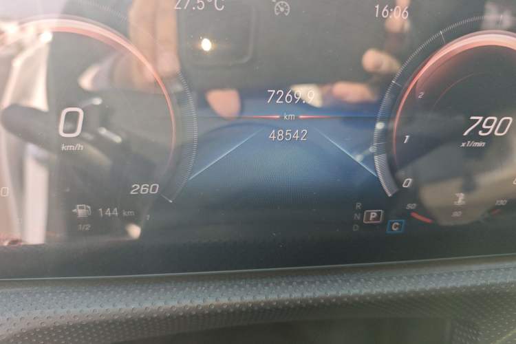 Used Mercedes-Benz A-Class 2021 A 200 L Sport Sedan Fashion Model Odometer Close Up