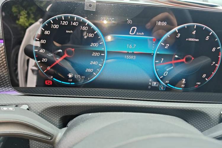 Used Mercedes-Benz A-Class 2021 A 200 L Sport Sedan Fashion Model Odometer Close Up