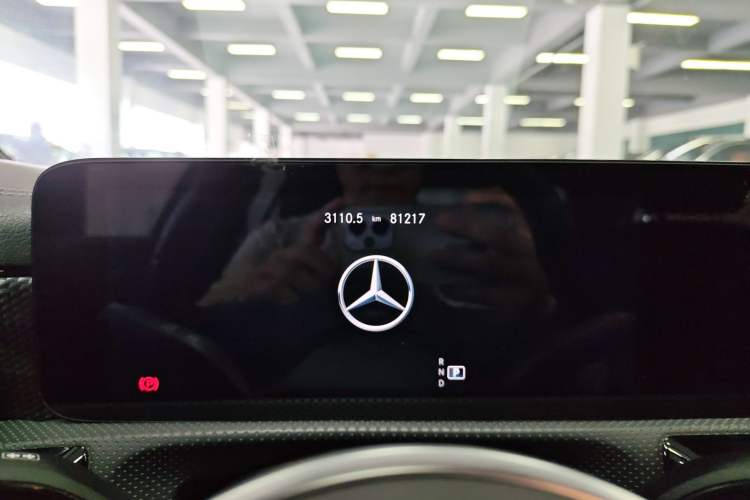 Used Mercedes-Benz A-Class 2021 A 200 L Sport Sedan Dynamic Model Odometer Close Up