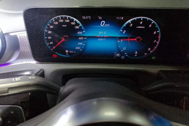 Used Mercedes-Benz A-Class 2021 A 200 L Sport Sedan Fashion Model Odometer Close Up