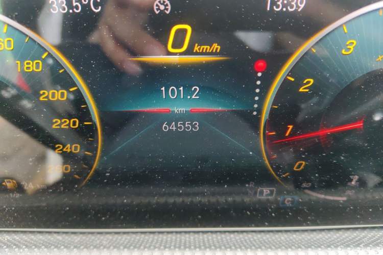 Used Mercedes-Benz A-Class 2021 A 200 L Sport Sedan Fashion Model Odometer Close Up