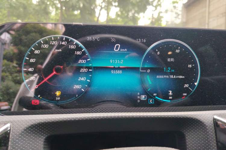 Used Mercedes-Benz A-Class 2021 Restyled A 180 L Sport Sedan Odometer Close Up