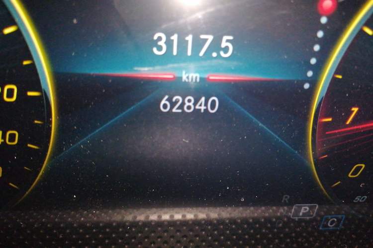 Used Mercedes-Benz A-Class 2021 A 200 L Sport Sedan Dynamic Model Odometer Close Up