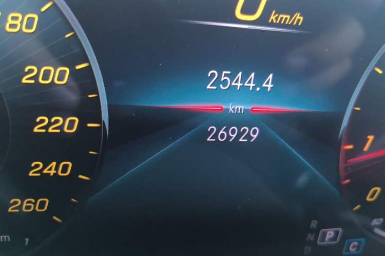 Used Mercedes-Benz A-Class 2021 A 200 Dynamic Edition Odometer Close Up