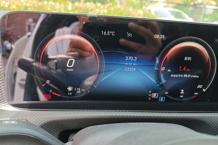 Used Mercedes-Benz A-Class 2021 A 200 L Sport Sedan Fashion Model Odometer Close Up