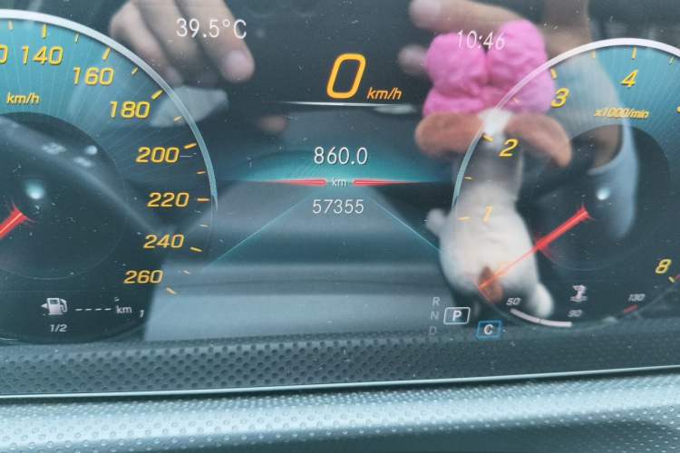 Used Mercedes-Benz A-Class 2021 A 200 L Sport Sedan Fashion Model Odometer Close Up