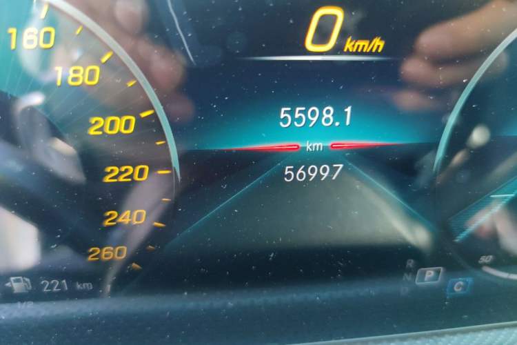 Used Mercedes-Benz A-Class 2021 A 200 L Sport Sedan Fashion Model Odometer Close Up