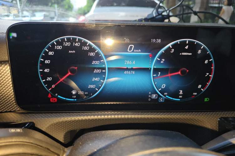 Used Mercedes-Benz A-Class 2021 Restyled A 180 L Sport Sedan Odometer Close Up