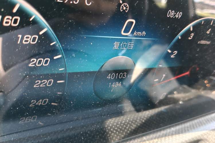 Used Mercedes-Benz A-Class 2021 A 200 L Sport Sedan Fashion Model Odometer Close Up