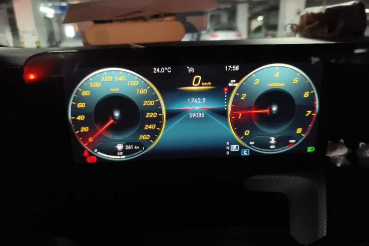 Used Mercedes-Benz A-Class 2022 A 180 L Sport Sedan Odometer Close Up