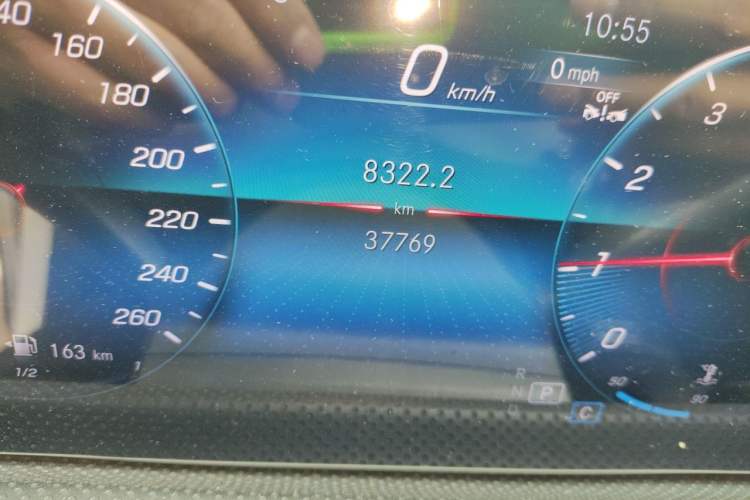 Used Mercedes-Benz A-Class 2022 A 200 L Sport Sedan Fashion Model Odometer Close Up