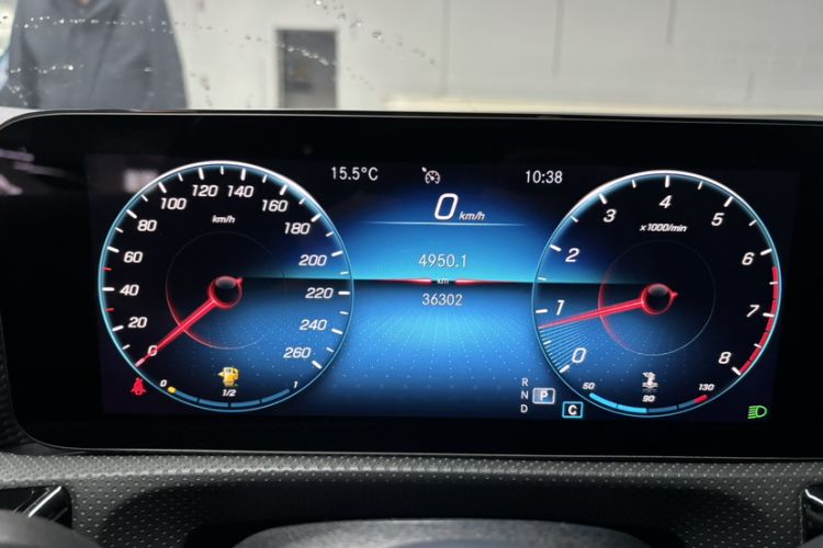 Used Mercedes-Benz A-Class 2022 Restyled A 200 L Sport Sedan Dynamic Version Odometer Close Up